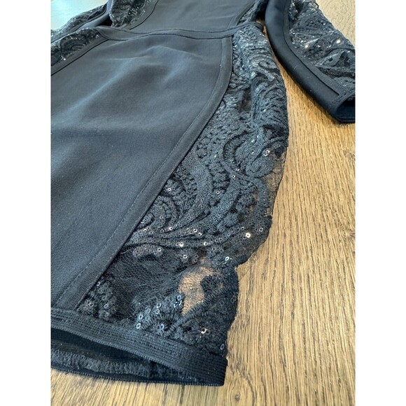 House Of CB London Gizi Mini Bodycon Dress Women’s Size M Black Lace Open Back - Picture 3 of 13